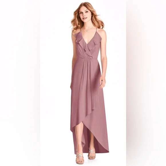 knee length dresses for ladies Crystal Drop Beaded Gown